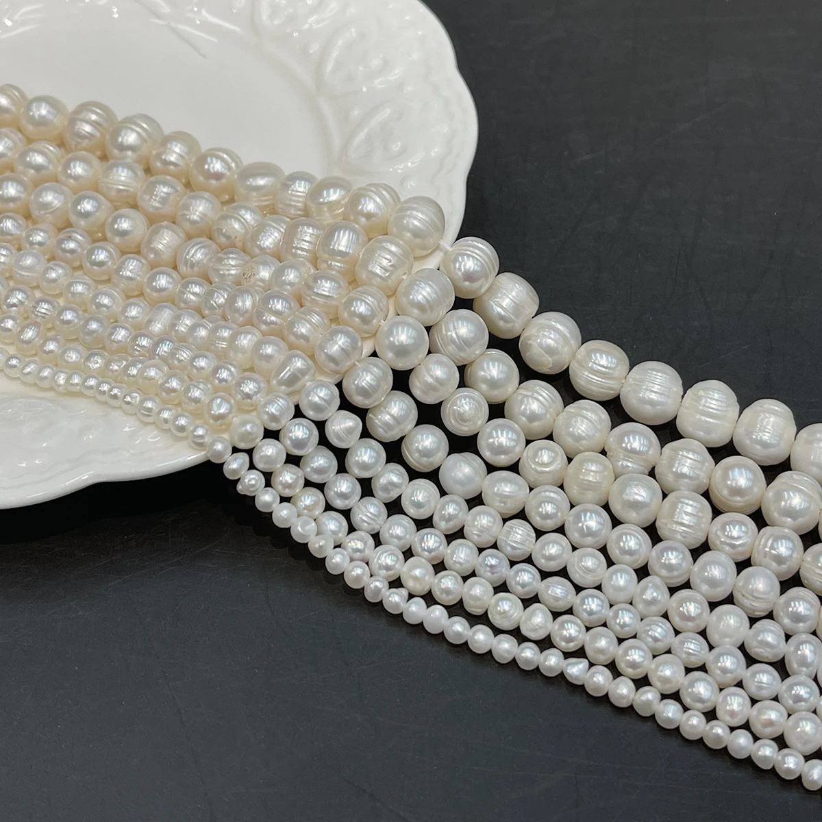 Natural Freshwater Pearl Isolation Beads 3-11mm For Jewelry Making DIY Necklace Bracelet Chains Earrings Accessory