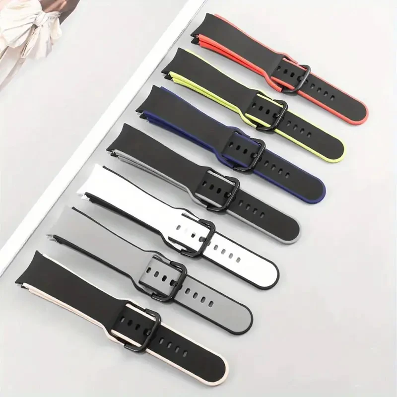 No Gap Silicone Strap For Samsung Galaxy Watch 7/6/5/4/FE 40mm 44mm 6 classic 47mm 43mm Sport Bracelet Galaxy Watch 5 pro 45MM