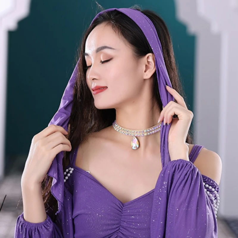 2023ใหม่ Belly Dance เต้นรำอย่างเป็นทางการชุดเครื่องแต่งกายชุดสตรี Wear Bellydance Top ยาวชุดกระโปรงเสื้อผ้า