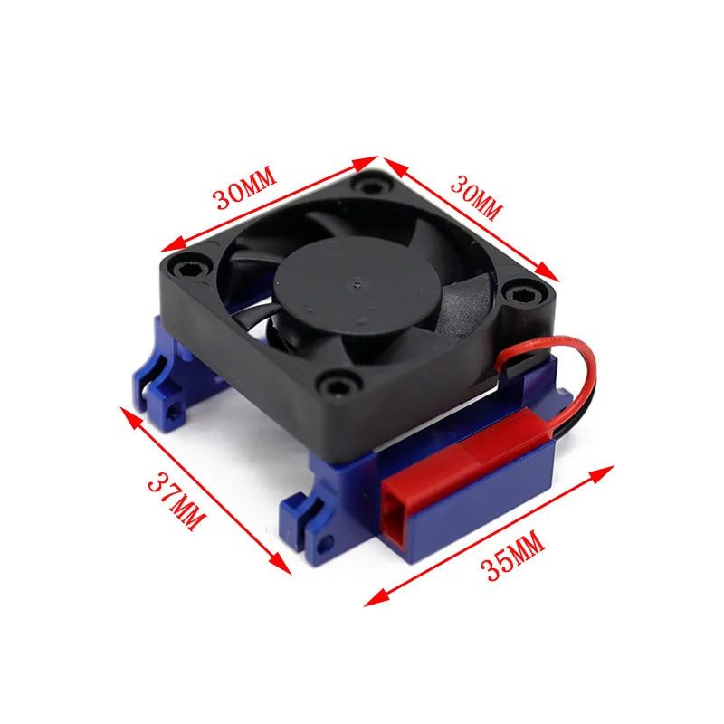 

Electronic Speed Controller Radiator with Fan for Traxas 1/10 RC Crawler Tamiya 1/14 RC Truck DIY Parts
