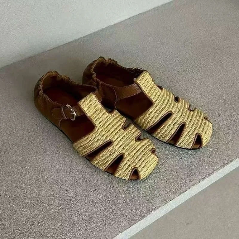 

Classic Women Shoes Fashion Retro Hollowed Out Flat Sandals for Woman Comfort Vacation Casual Shoes Designer Shoes Zapatos Mujer