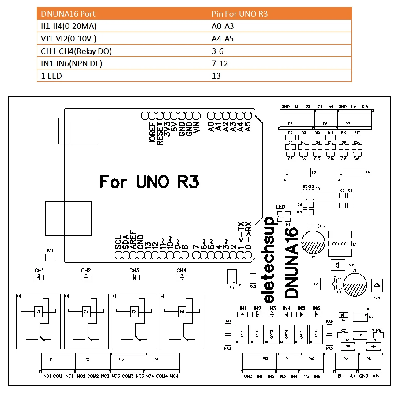 لوحة توسيع متعددة الوظائف لـ UNO R3 ، وحدة ترحيل مجموعة ADC ، ADC DIY ، DC 7-30V ، 6-6di-4do ، Arduino PLC ، RS485 ، RS485 #4