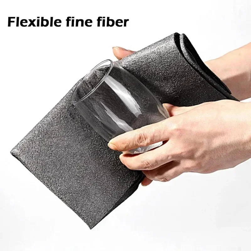 Magic Cleaning Cloths Reusable Microfiber Washing Rags Car Window Mirror Wipe Towels Rag Household Kitchen Clean Tools