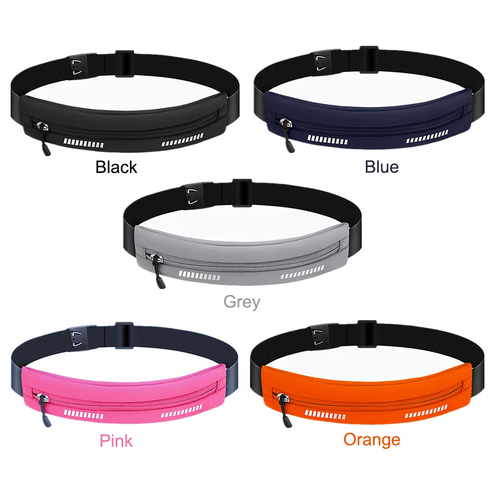 Anti-Theft Pack Belt Bags Waterproof Lightweight Running Belt Waist Pack Portable Breathable Reflective Design for Outdoor Sport