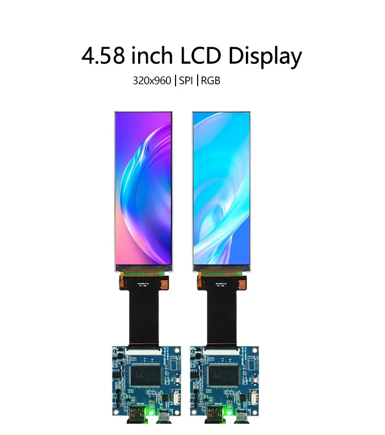 

Интерфейс 4,58 дюйма к RGB, разрешение 320x960, IPS-бар, смарт-экран, TFT, автомобильный дисплей с дистанционным управлением, плата драйвера, ЖК-дисплей