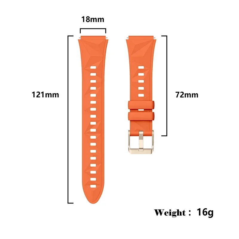 18mm Bands Intended for Huawei Watch GT5 41mm Women Men Silicone Wristband Compatible with Huawei Watch GT5pro 42mm/Gt5 41MM