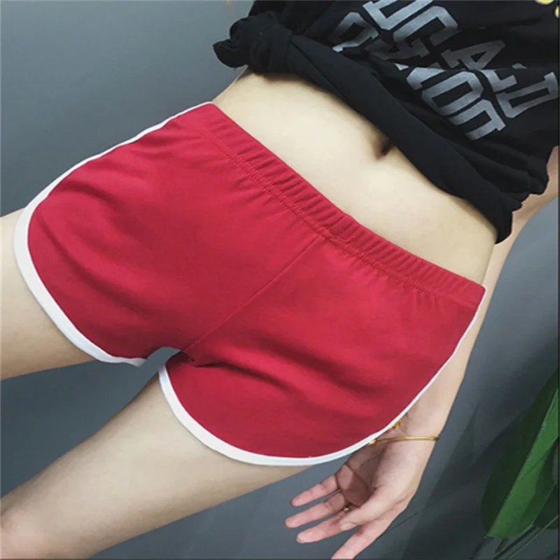 Sports Shorts Women Summer 2024 New Candy Color Anti Emptied Skinny Shorts Casual Lady Elastic Waist Beach Correndo Short Pants