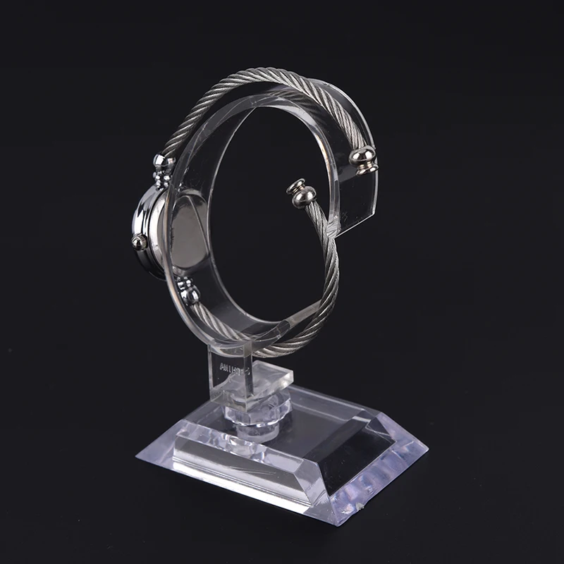 10CM Plastic Wrist Watch Display Rack Holder Sale Show Case Stand Tool Clear Jewelry Packaging Total Height Watch Display Stand