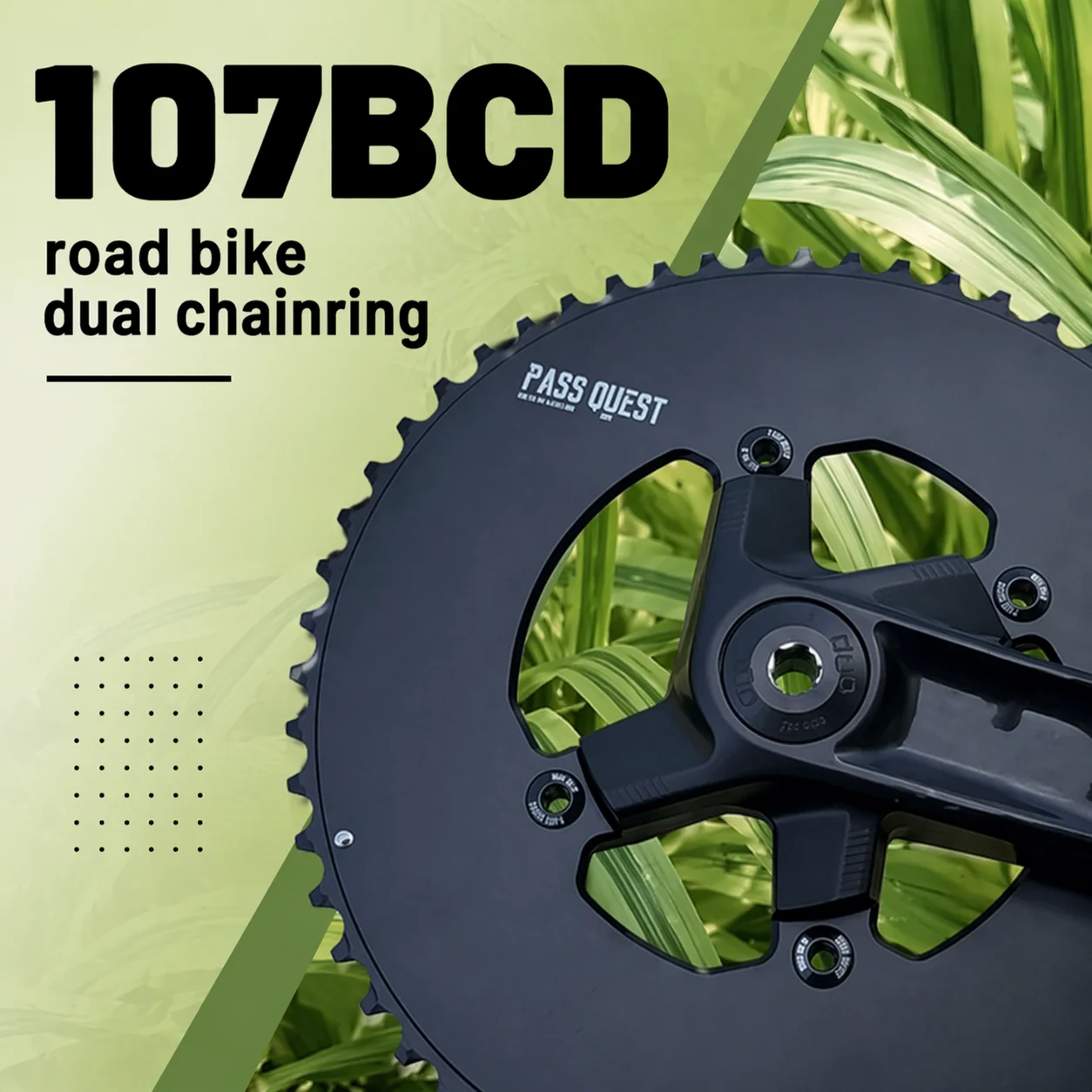 PASS QUEST 107bcd Chainring For RIVAL Plateau 107 Bcd 50 34t 52 36t Chainring Double Chainring Road Bike Aero Axs12