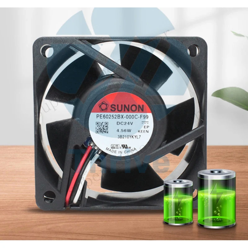 S+    SUNON PE60252BX-000C-F99 6025 24V 4.56W 3 Line Ball Bearing Cooling Fan