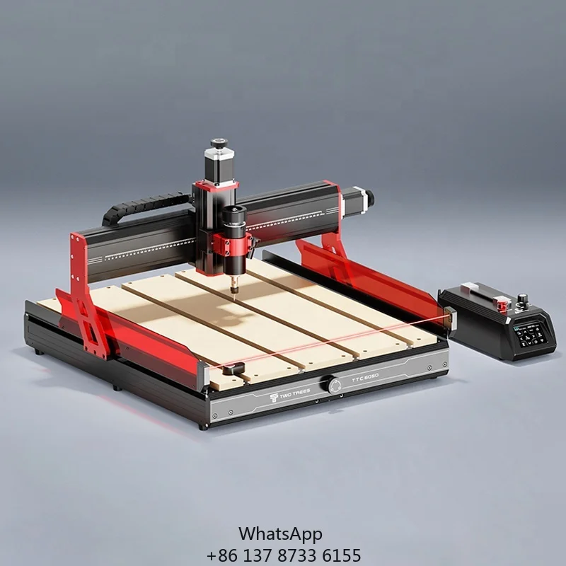 TTC6050 Станок для резьбы по дереву с линейными направляющими и шариковыми винтами, гравировкой на нескольких материалов, герметичной структурой движения