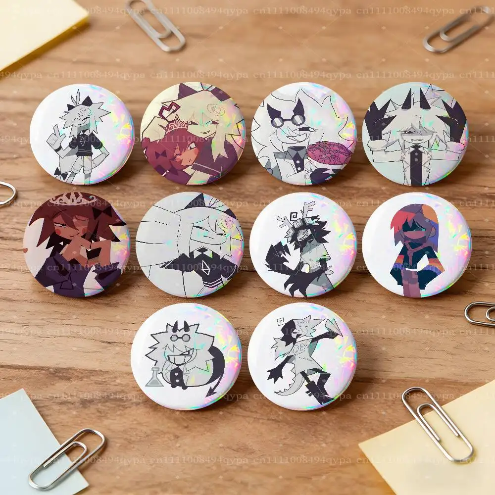Fpe Fundamental Paper Chibi Button Pin Badges Decoration Gifts Merch Party Supplies Button for Accessories Art DIY Crafts Decor