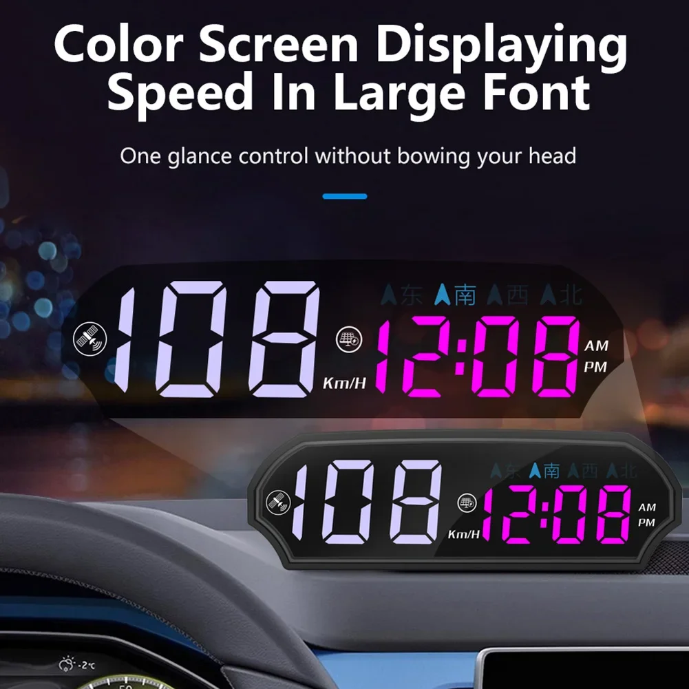 Easy Installation Car Accessory Instrument Part Digital Speedometer 11.5*4.5CM Head-Up Display Instrument Panel Mount