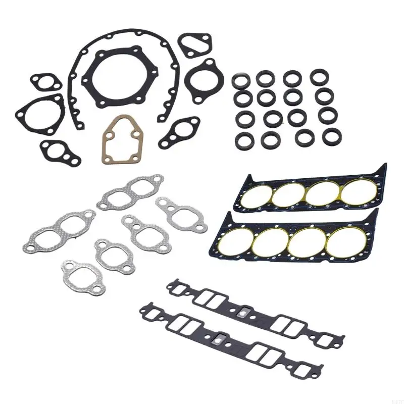 

547C 1 Set Overhaul Engine Gasket Full Gasket Auto Accessories Quick Fixing compatible-with 1959-1979 Chevy35