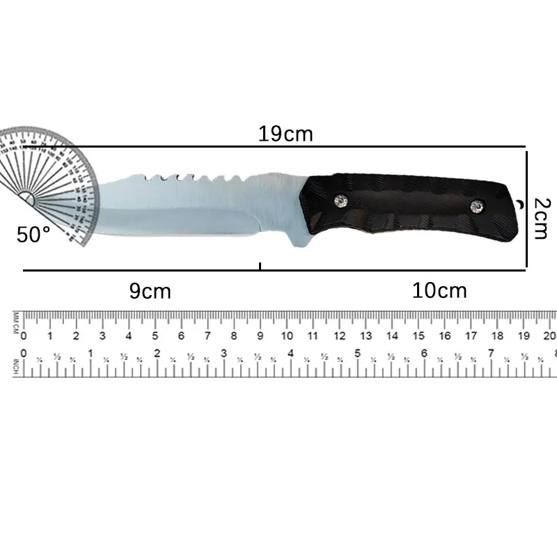 Outdoor survival knife outdoor survival knife camping self-defense tactics survival knife portable tactical straight knife