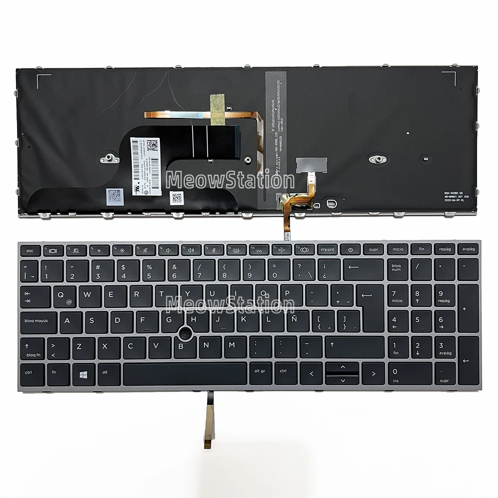 

Spanish/Latin LED-Backlit Keyboard For HP Zbook Fury 15 G7, Zbook Fury 15 G8