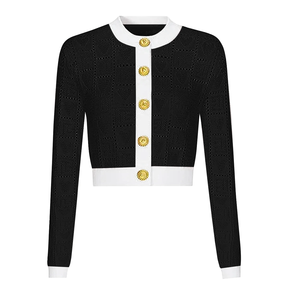 

Spring And Summer New Fashionable Knitted Long Sleeved Round Neck Cardigan Top Jacket+Camisole Vest+Hip Hugging Short Skirt