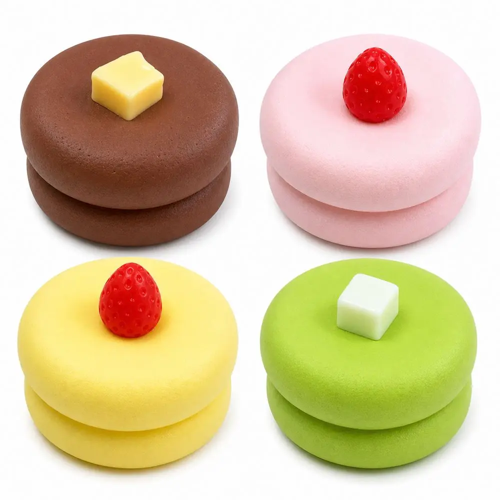 Fashion Slow Rebound Cake Squeeze Cartoon Anti-stress Fidget Squeeze Soft Mochi Squish Foam Stress Relief