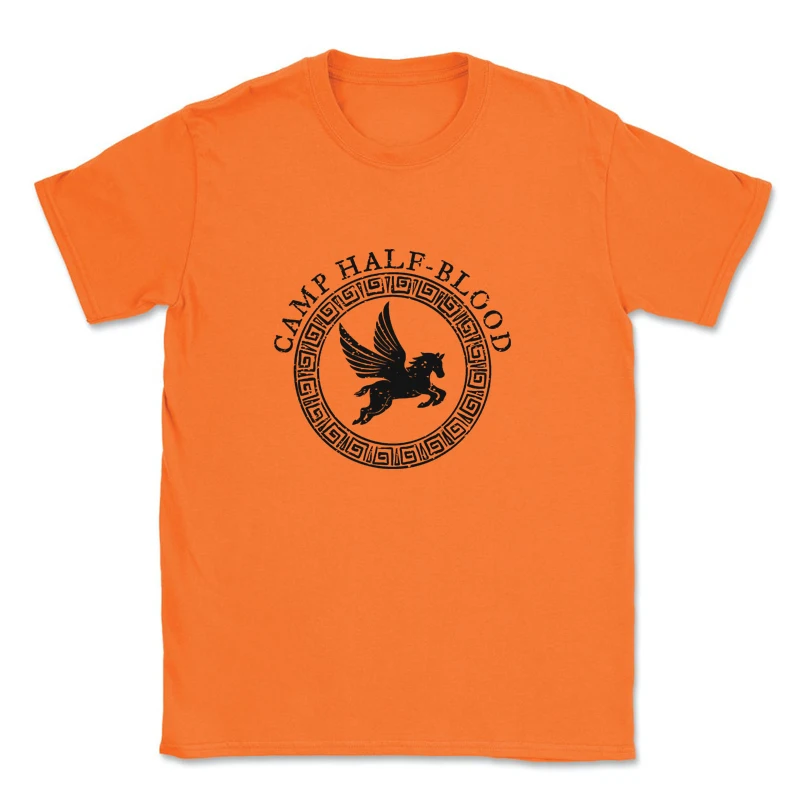 Orange Colour Camp Half Blood Women T Shirts Cotton Percy Jackson and Olympian SPQR Harajuku Fashion T Shirts Book Lover Gift