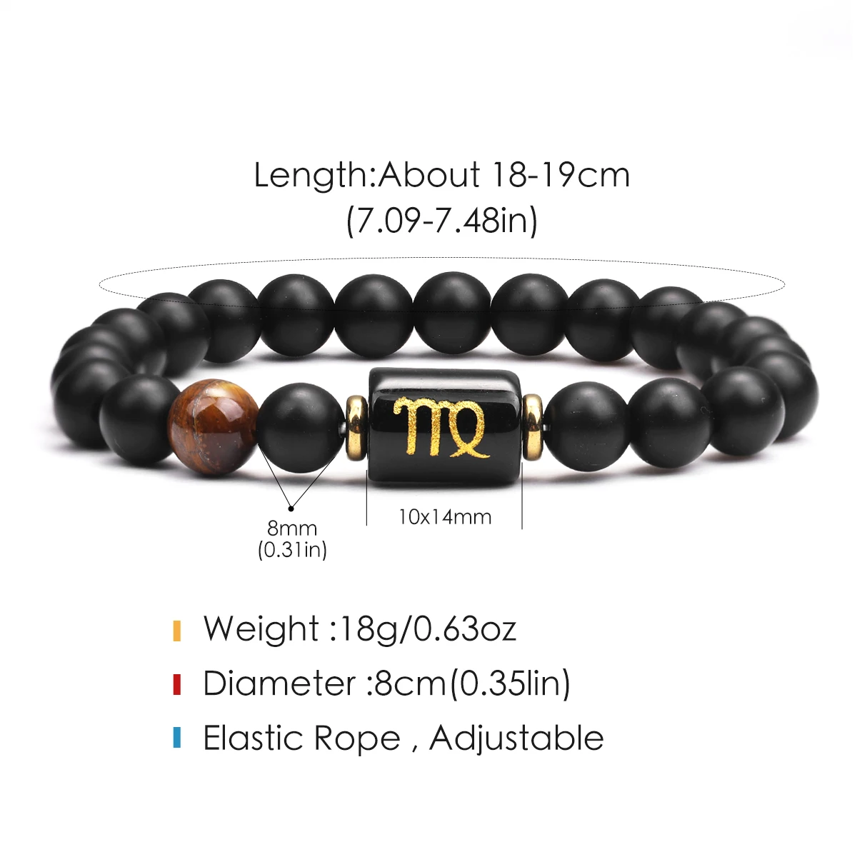 12Constell Zodiac Signs Bracelet Jewelry Bracelet Capricorn Aquarius Taurus Bracelet Natural Gemstone Bracelet Gifts for Friends