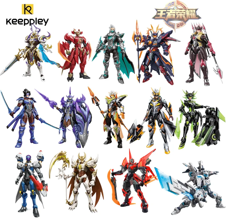 

Новинка на складе Keeppley Honor of Kings 05 Mo Zi Kai Meng Tian Lan Lingwang, сборная модель игрушки, арена Valor, украшения, подарки для мальчиков