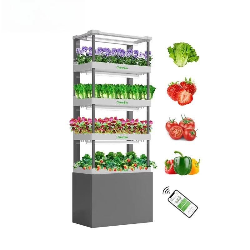 مجموعة الزراعة المائية الداخلية الصغيرة للأعشاب والخس والفراولة