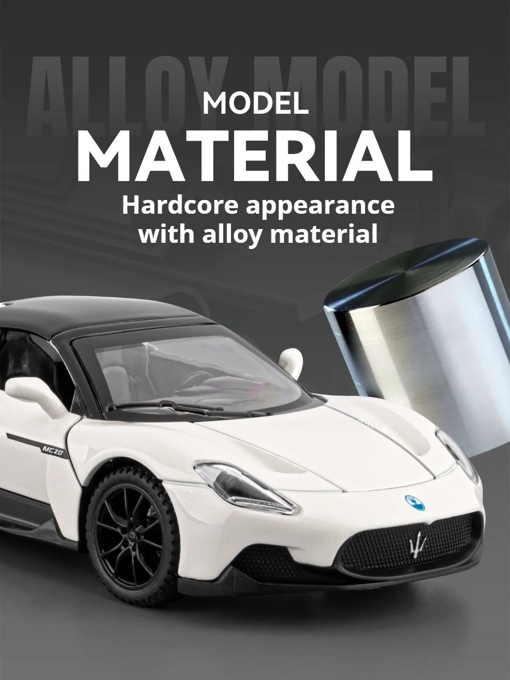 Sportwagen im Maßstab 1:32 Modell MC20 Tomahawk SRT Spielzeug Legierung Druckguss Sound Licht Türen geöffnet zurückziehen Ornament Supercars für Kinder – Detail 5