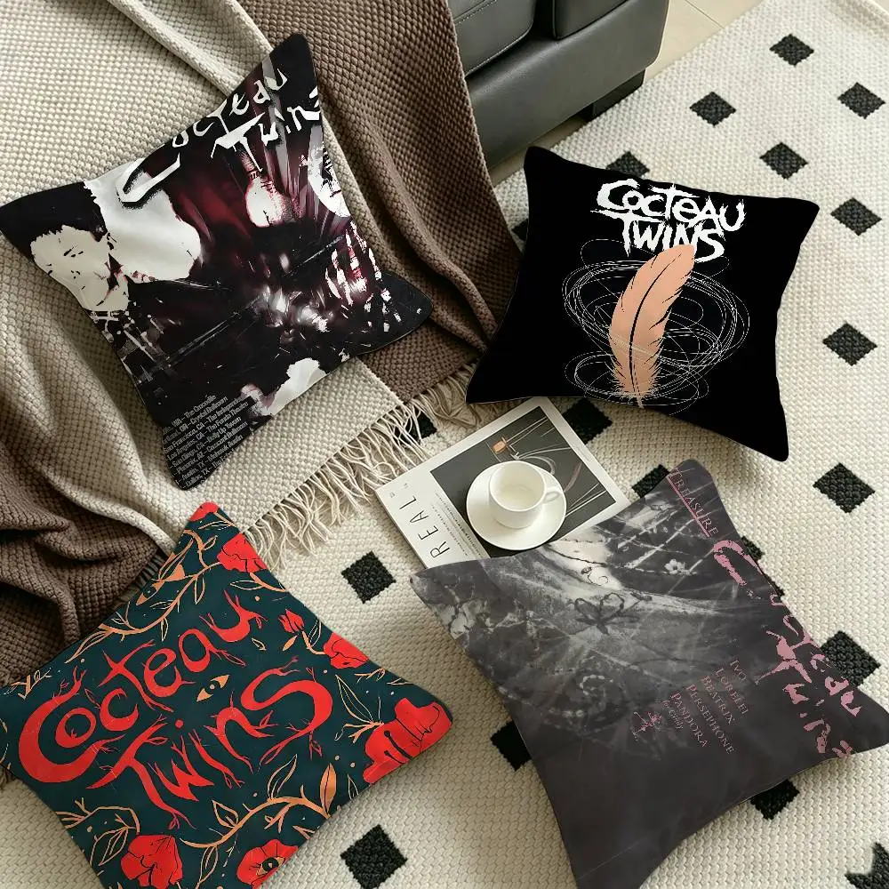 Band C-Cocteau Twins Cushion Cover Inches Farmhouse Decor Home Throw Pillow Covers for Couch Decorations