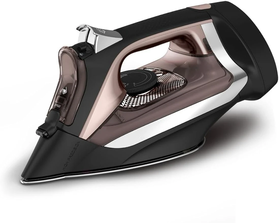 HAOYUNMA Access Stainless Steel Soleplate Steam Iron with Retractable Cord 1725 Watts Powerful Steam Diffusion