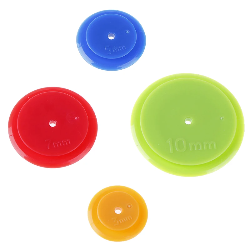 【S】4Pcs Patchwork Equidistant Ruler Seam Parallel Wheel Cloth Sewing Scribing Tool - Random Color