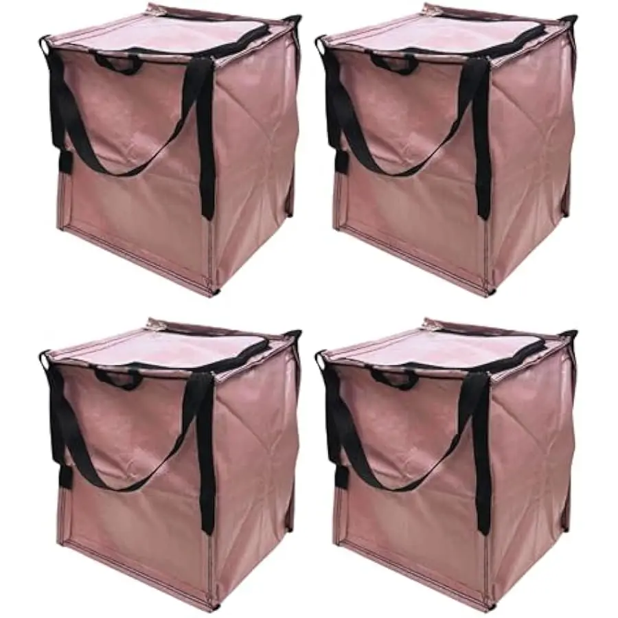 

DURASACK Heavy Duty Storage Tote Bag with Zipper Top 22-Gallon Rugged Woven Polypropylene Moving Bag, Reusable Self-Standing Des