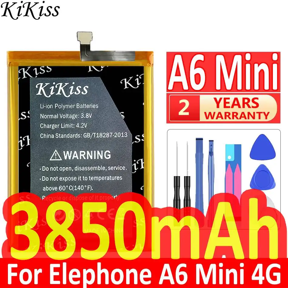 Надежный аккумулятор для мобильного телефона Elephone A6 Mini 4G, 3850 мАч