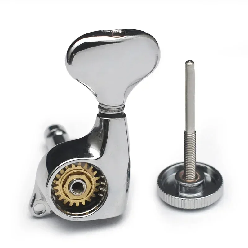 

Тюнеры с блокировкой гитары 1:21 Колки для настройки струн с замком «рыбий хвост» Головка машины для электрической народной или акустической гитары