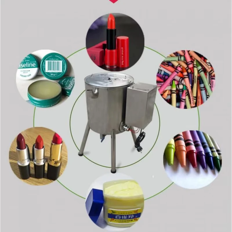

15L Lipstick Heating Stirring Filling Machine With Mixing Hopper Heater Tank Hot for Chocolates Crayon Handmade Soap Filler