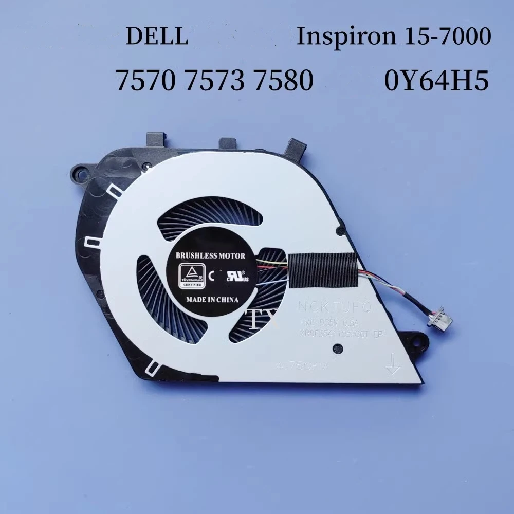 Free shipping brand new original for DELL Inspiron 15-7000 7570 7573 7580 fan 0Y64H5 laptop fan