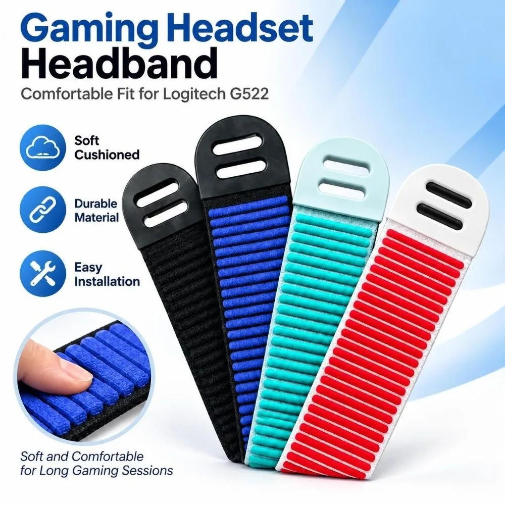Replacement Gaming Headset Headband Comfortable Durable Head Strap Cover Soft Cushioned Easy Installation for Logitech G522 view 2