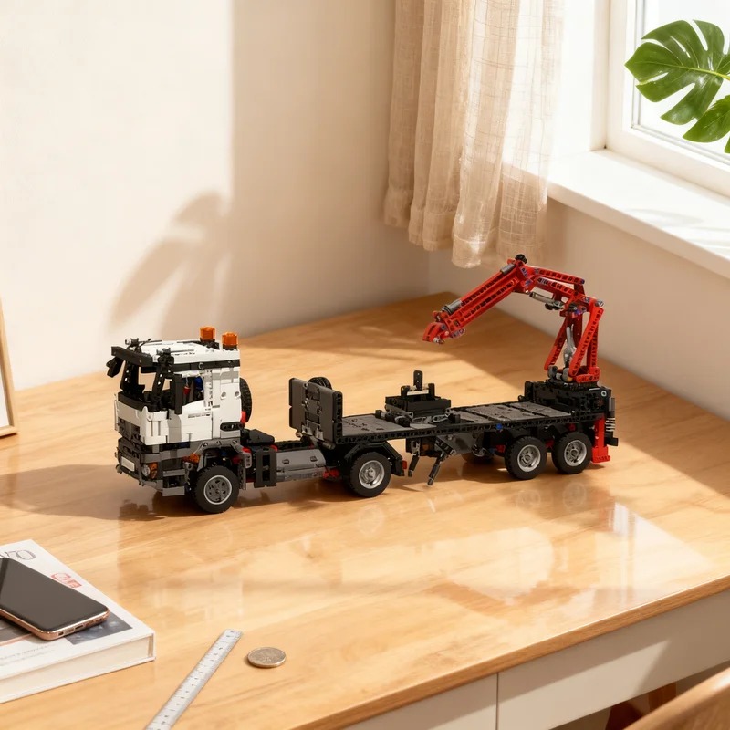 

2080 деталей MOC Мини-модель Mercedes-Benz с шарнирным соединением, технический конструктор, креативный подарок, DIY, декор для выставки, премиум-класс для взрослых