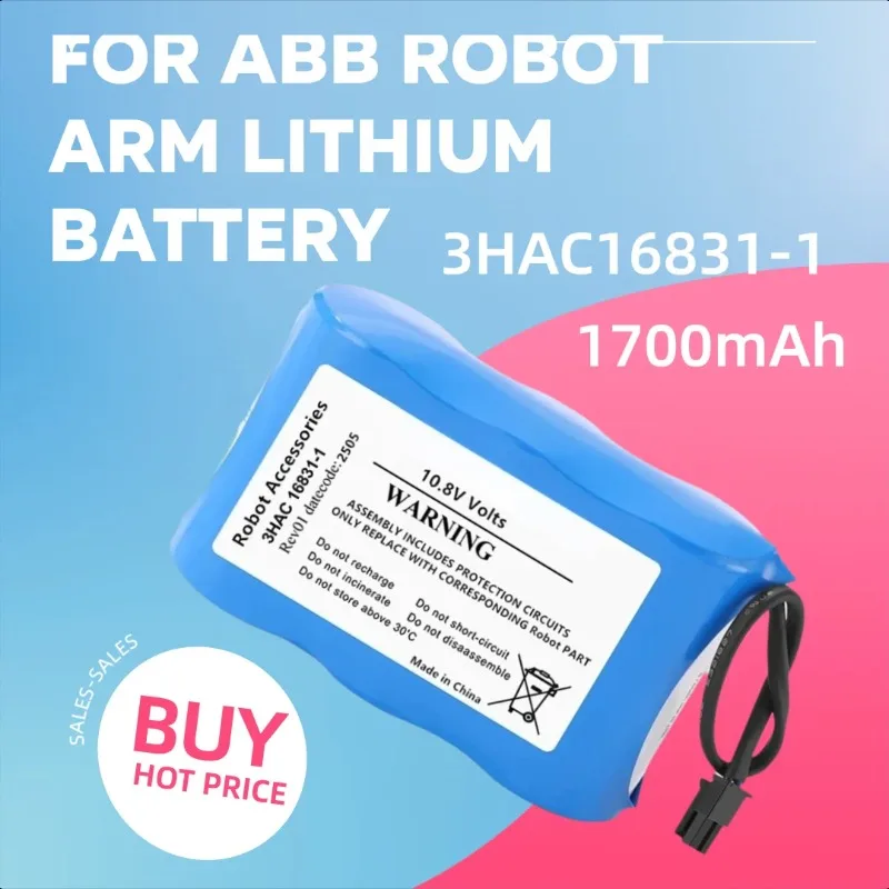

3HAC16831-1 10.8V 1700mAh for ABB Robot Arm Lithium Battery