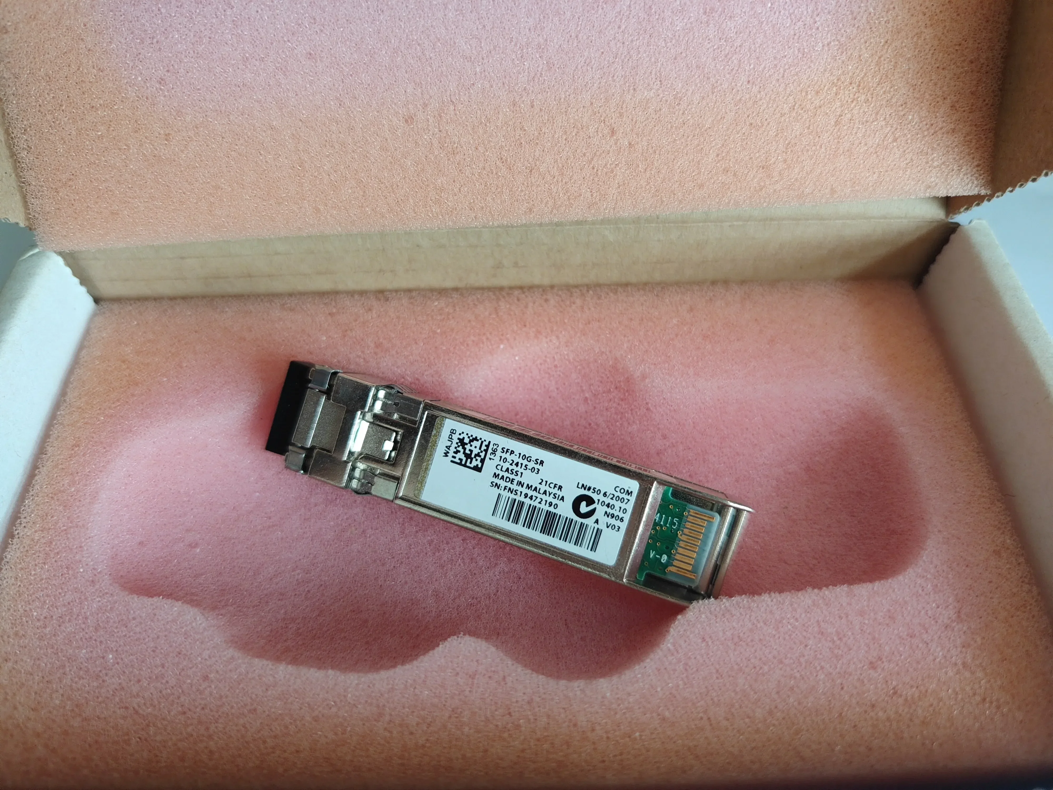sfp 10g sr/SFP-10G-SR/10-2415-03  V03 850nm 10GBASE-SR SFP+ purpose fiber module switch 10g sfp/10gb adapter sfp