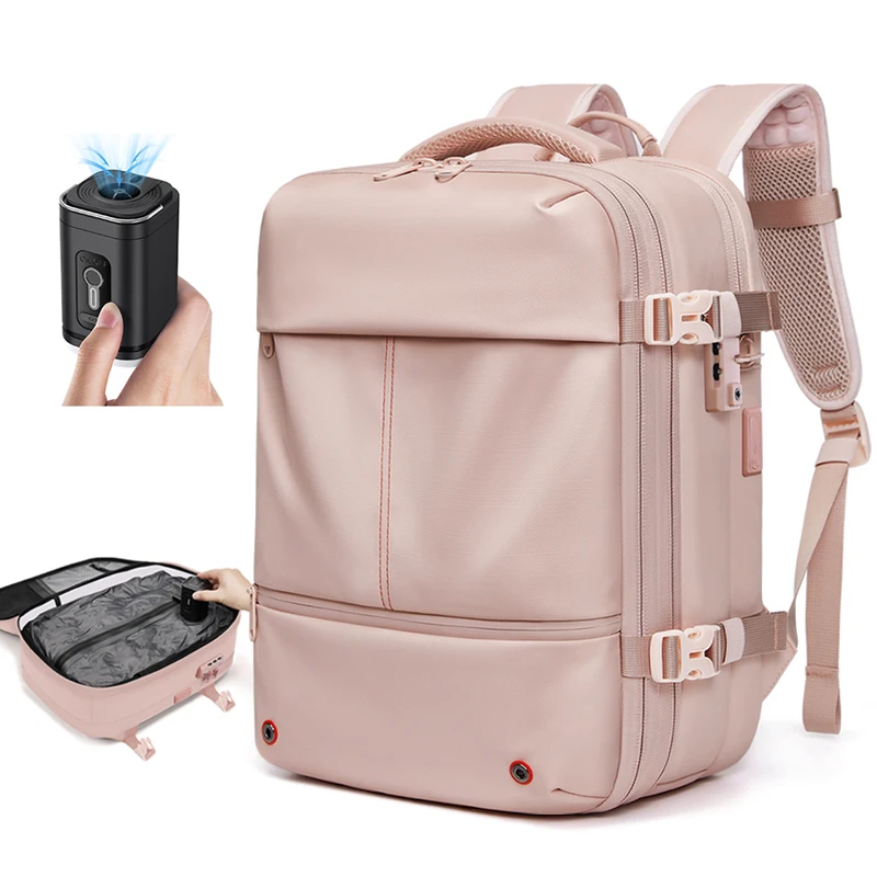 Travel woman Backpack 16 inch vacuum compression Laptop Backpack USB charging school Backpack Extended Hiking Business backpack