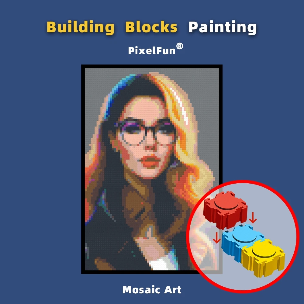 

Photo Custom DIY Portrait Building Block Painting Mosaic Pixel Art Design Honey Wife Girlfriend Fiancee Crush Lover Sister Gift