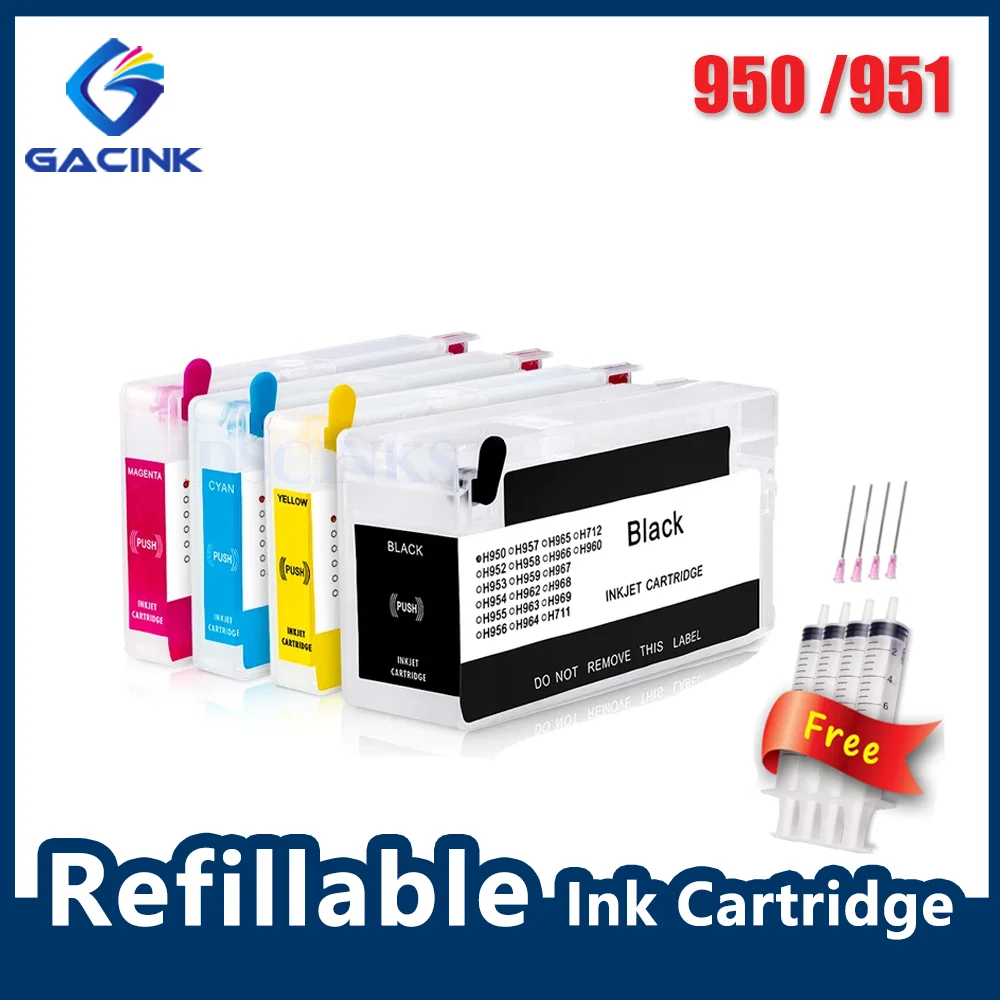 

Для HP 950 951 сменный картридж для HP Officejet Pro 8100 8600 8610 8620 8630 8640 8660 8615 251dw 276dw 271DW с чипом ARC