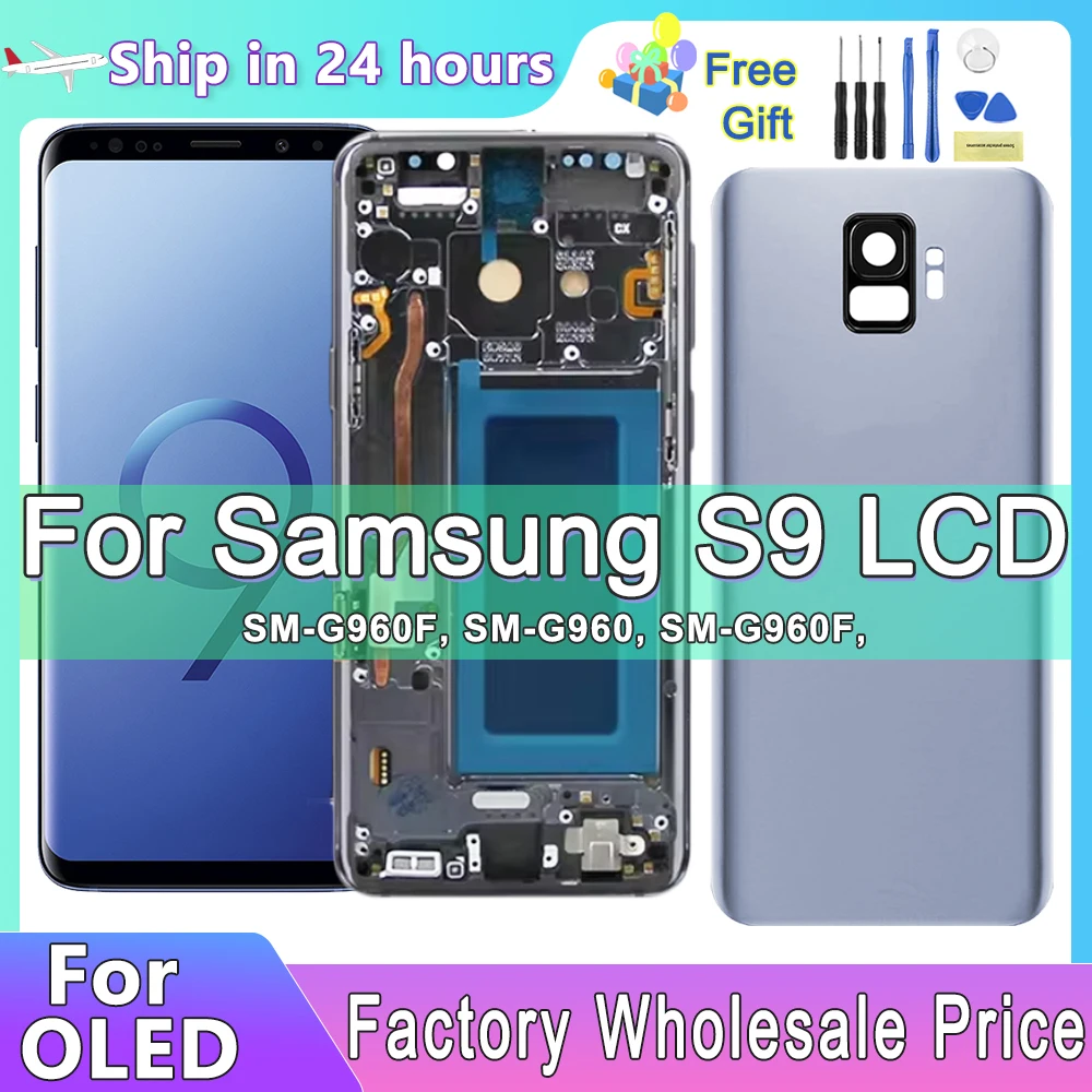 

Super OLED ScreenFor Samsung S9 LCD For SAMSUNG Galaxy S9 G960F G9600 LCD display Touch Screen Digitizer With