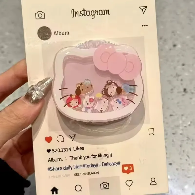 Nieuwe Hello Kitty mobiele telefoonbeugel Cartoon Cartoon Mode mobiele telefoon Telescopisch frame Schattig meisje draagbaar opvouwbaar frame