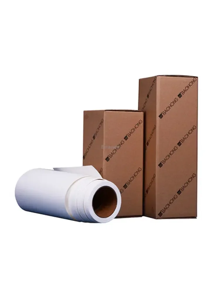 BAOHONG Watercolor Paper 300g Natural White 100% Cotton 14.6in*394in (37cm*10m) Profissional Long Rolling Paper Cold Press Rough