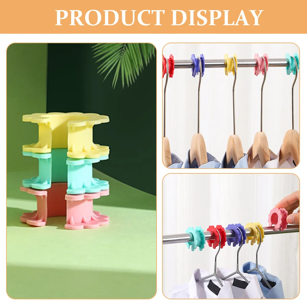 5Pcs Creative Wind-Proof Silicone Hanger Buckle Sunflower Design Non-Slip Clothing Fastener Universal Fit Home Laundry Fixing