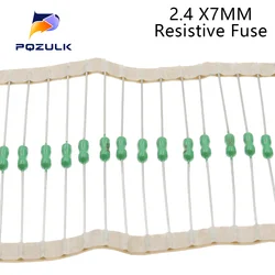 Fusible de plomo Axial 100 V/2,4 V DIP-2, 125x7mm, 0,125a, 0,5a, 1A, 1,5a, 1,6a, 2A, 3A, 4A, 5A, 7A, 10A, 15A, 250V, V