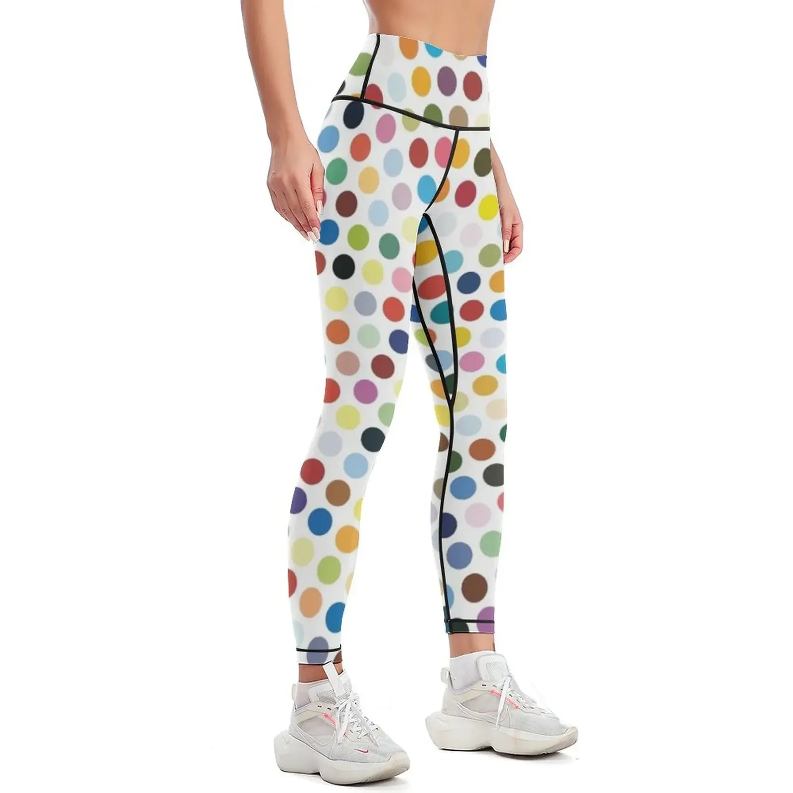 Damien Hirst Inspired Dot Explosion Leggings Fitness clothing push up fitness for fitness Golf wear Womens Leggings