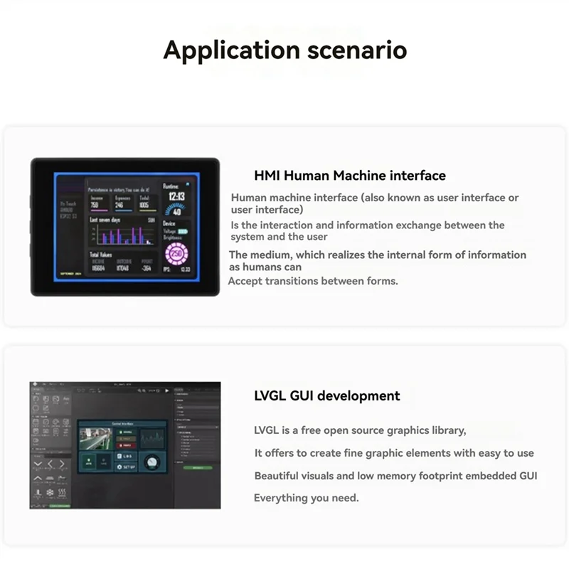 ESP32-S3 2.41 بوصة AMOLED لوحة تطوير شاشة لمس 600X 450 ESP32 عرض مع حافظة لـ HMI LVGL GUI ESP-IDF-N33R