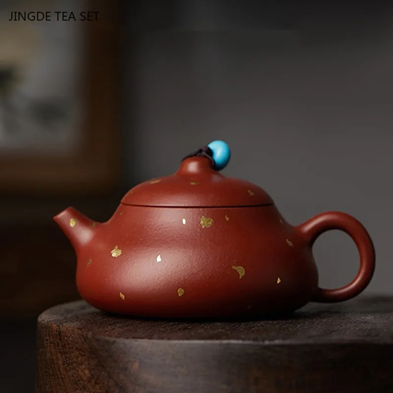 140ml Master Handmade Dahongpao Teapot Boutique Yixing Purple Clay Teapot Chinese Filter Beauty Kettle Custom Tea Accessories